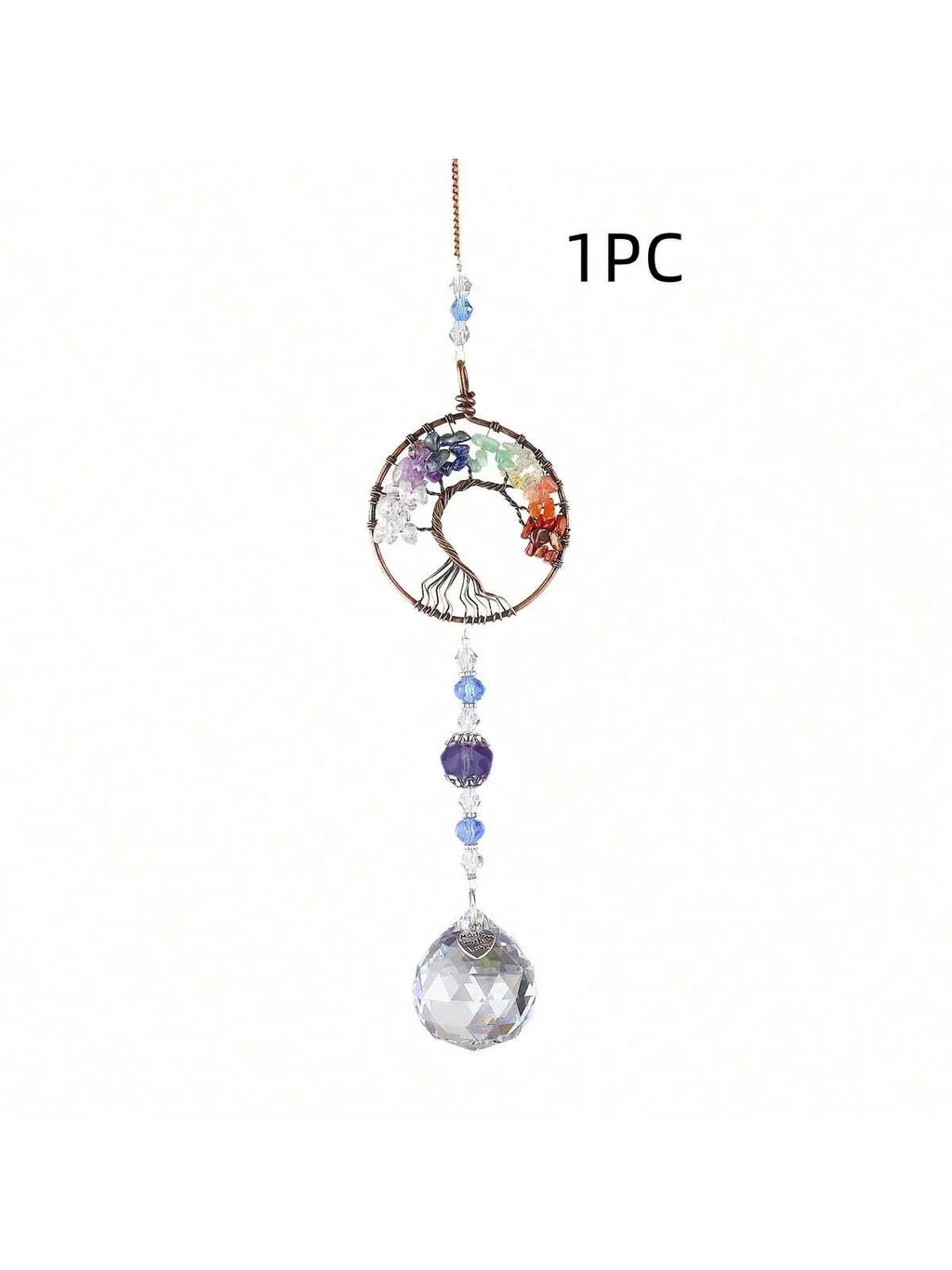 Tree of Life  Crystal Suncatchers for Windows Hanging Sun Catchers Decor with Prisms for Home Indoor Outdoor Car Making Rainbows