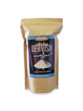 Whirling Dervish coffee blend packaging with a colorful illustration of a dancer in traditional attire performing a whirling